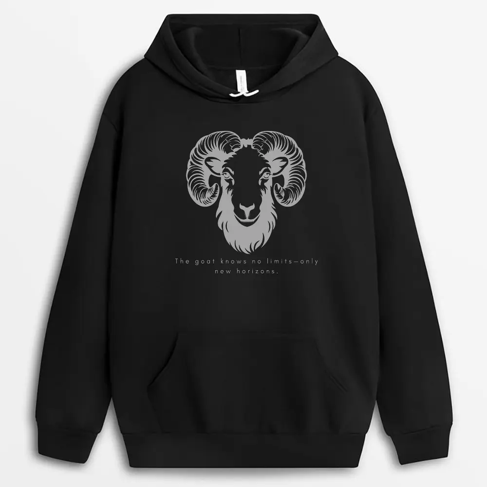 The Goat Knows No Limitsonly New Horizons Redxgap Hoodie - Black