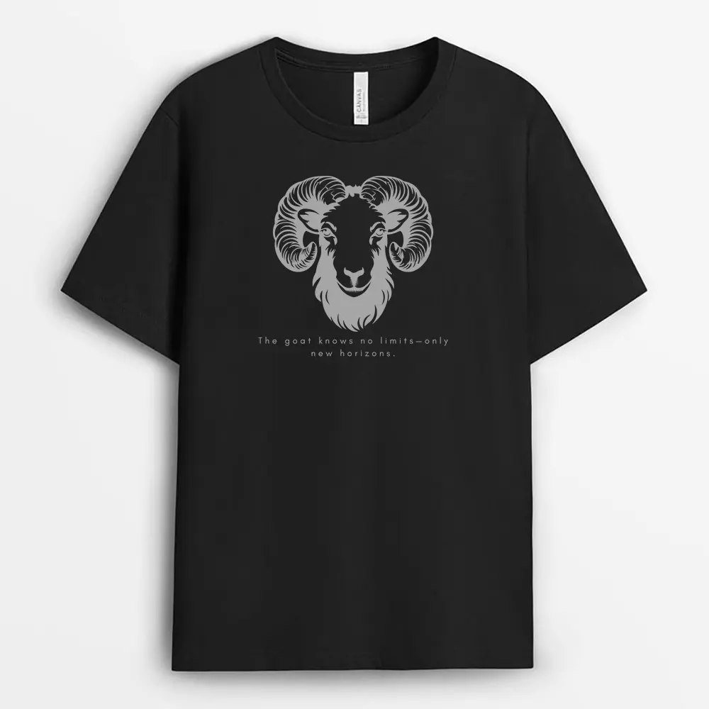 The Goat Knows No Limitsonly New Horizons Redxgap T-Shirt - Black