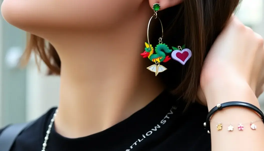 Anime-inspired jewelry capturing the essence of street style.